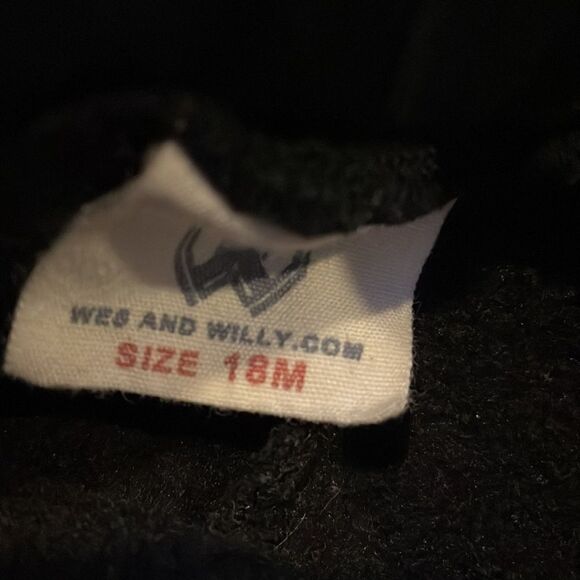 Wes & Willy Boys Black ‘42’ Tie Sweatpants - Picture 4 of 5